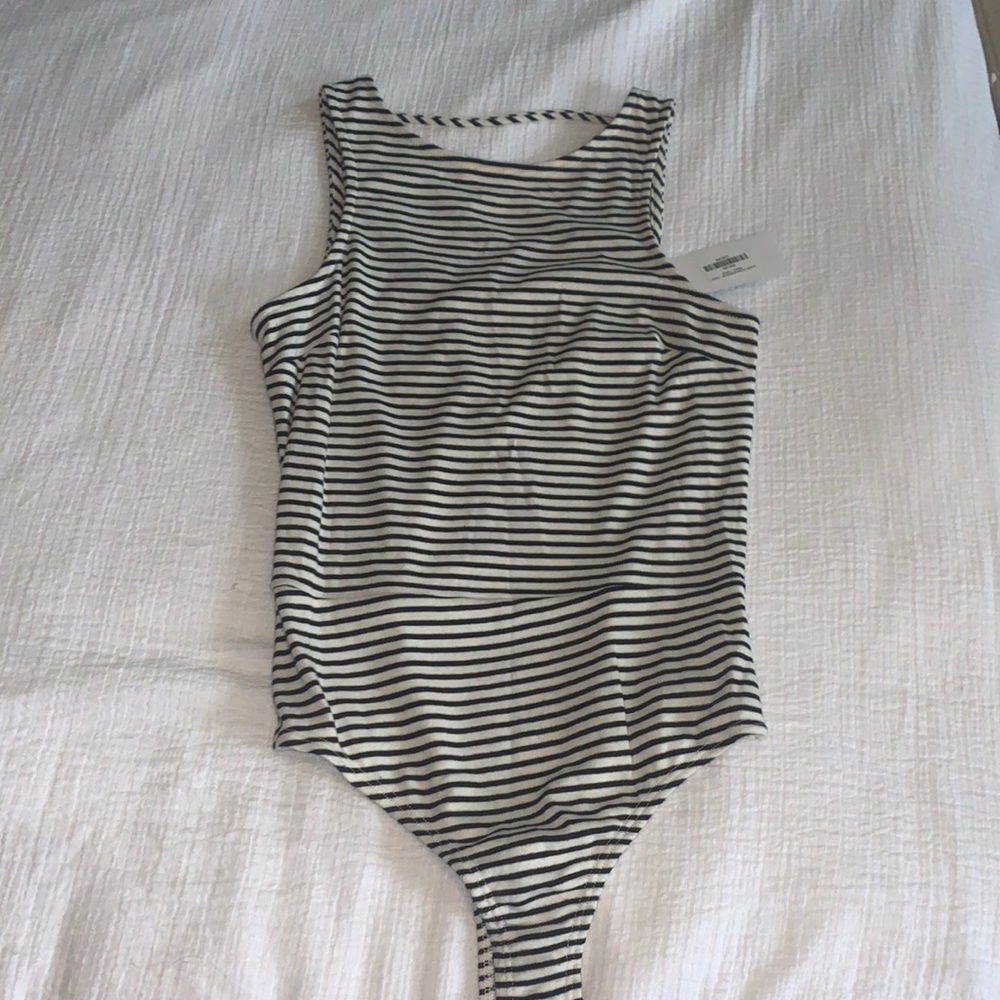 Striped bodysuit